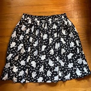 ModCloth spooky patterned skirt
